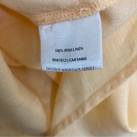 Eileen Fisher Peach to Orange Pastel Tunic with Tank Top lining. - Picture 5 of 15